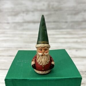 CHRISTMAS GNOME MINIATURE for Christmas village or fairy garden